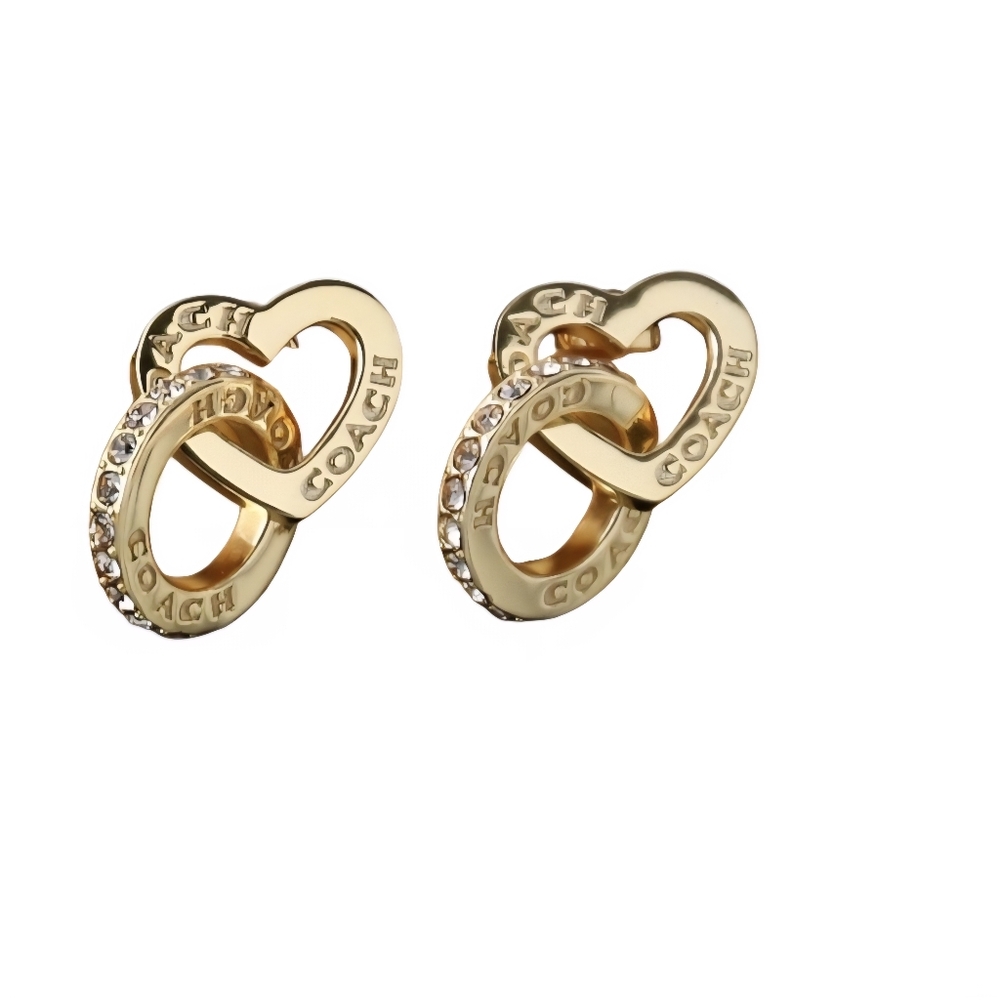 Coach interlocking earrings - Picture 4 of 7